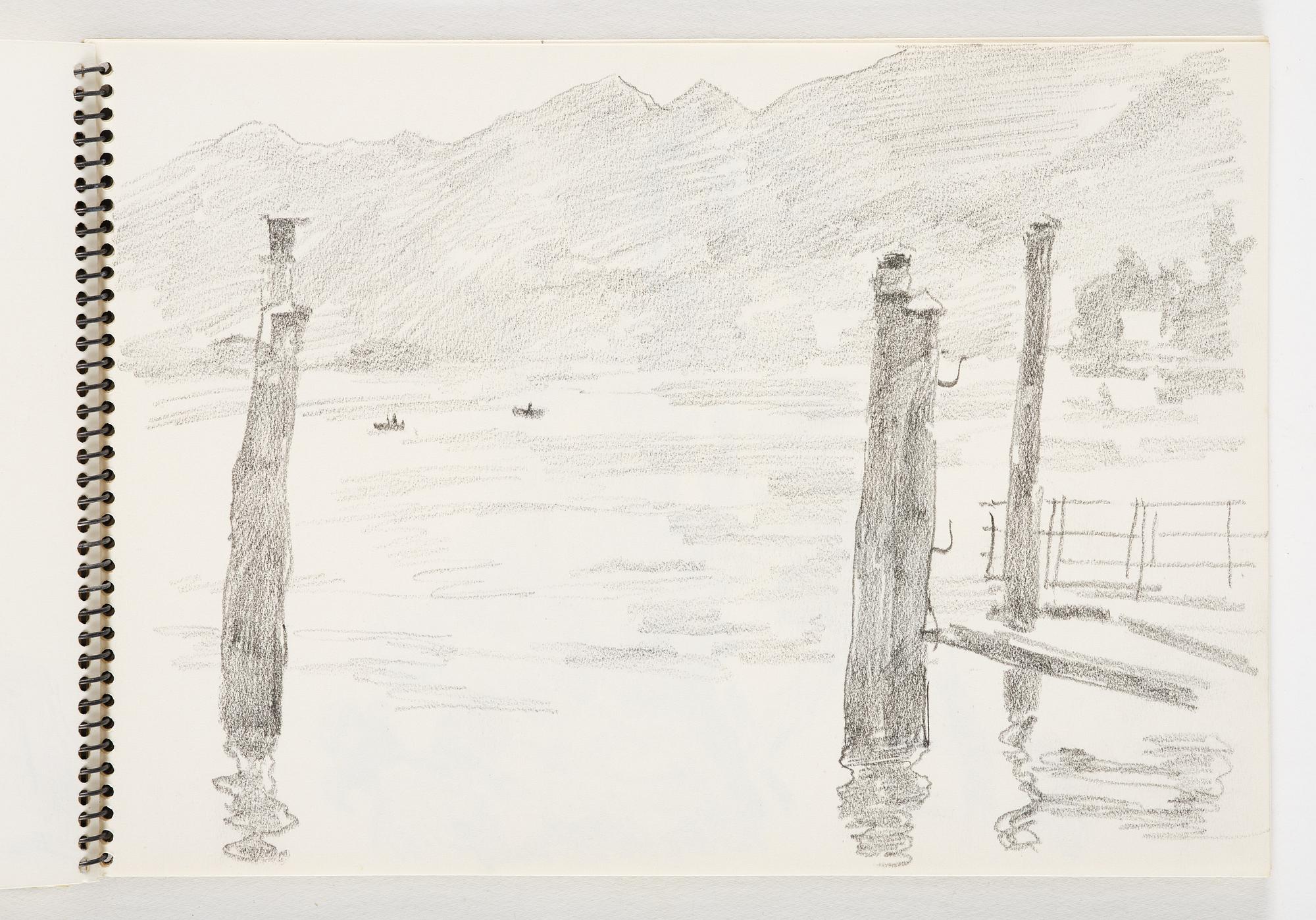 Lotte Laserstein, 4 skissböcker med blyertsteckningar.