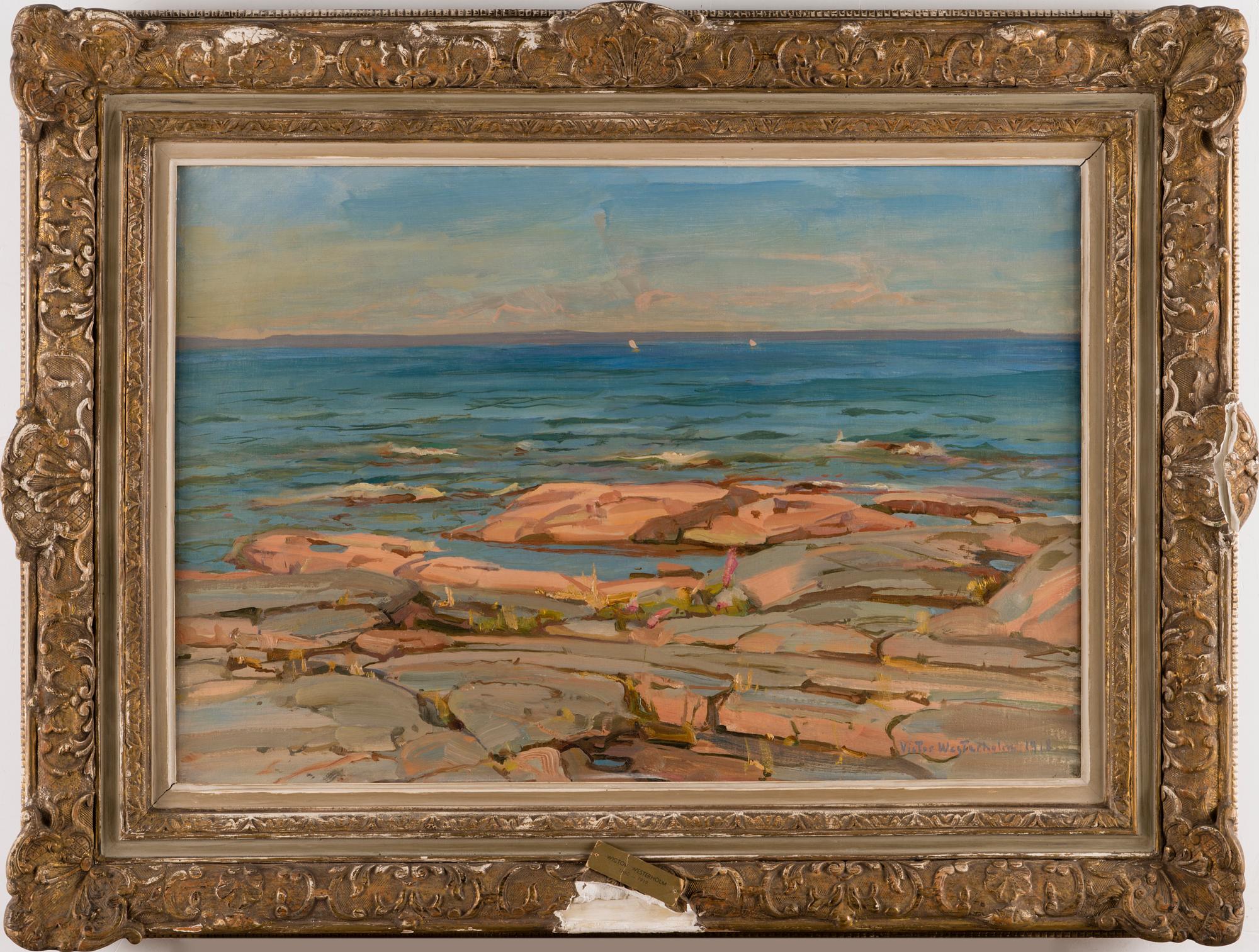 VICTOR WESTERHOLM, STRANDLANDSKAP.