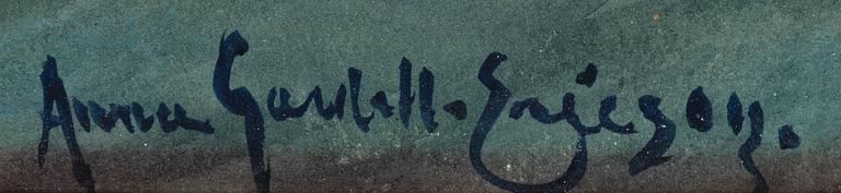 Anna Gardell-Ericson, Solnedgång över Nodergravar, Visby.