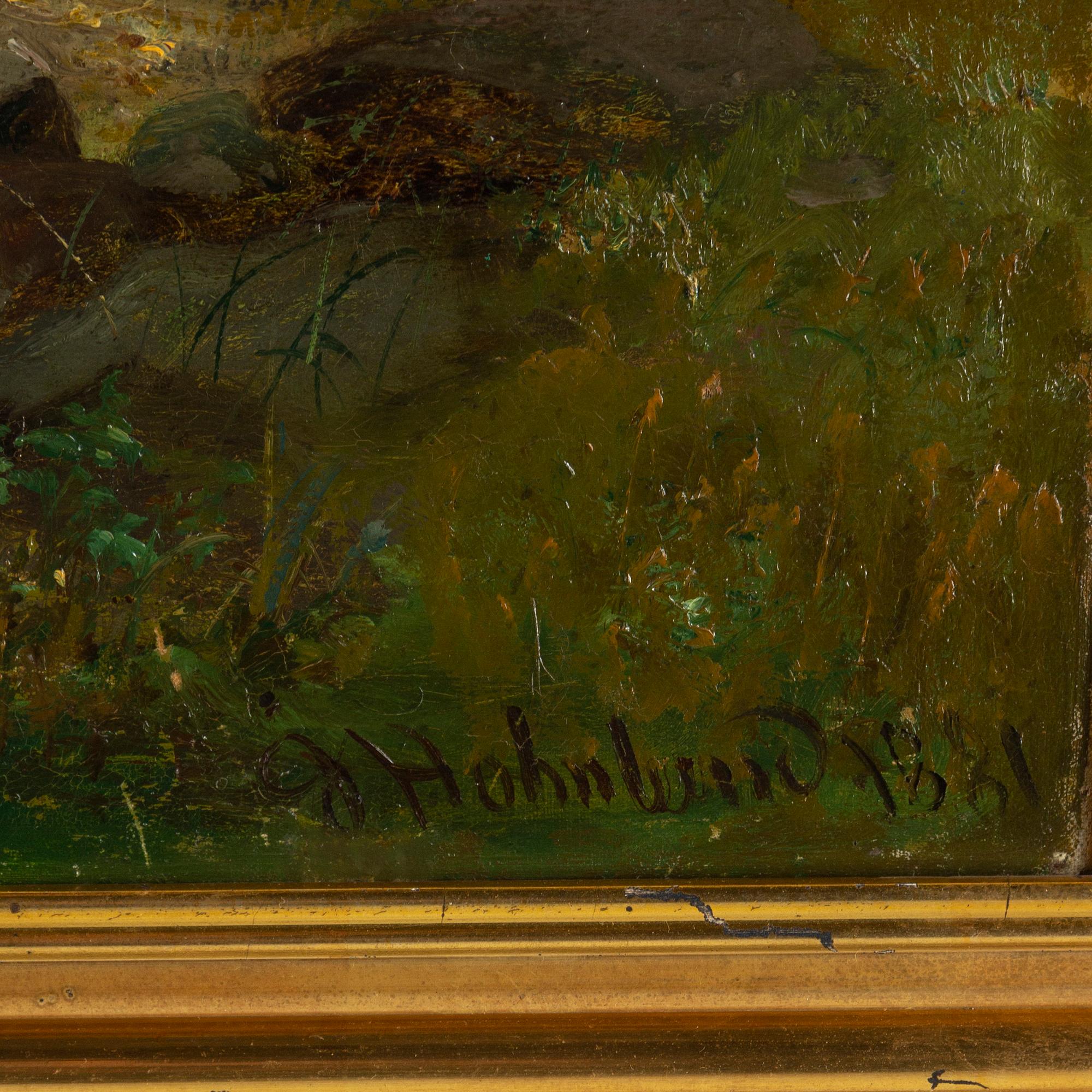 JOSEFINA HOLMLUND, oil on canvas, signed and dated 1881.