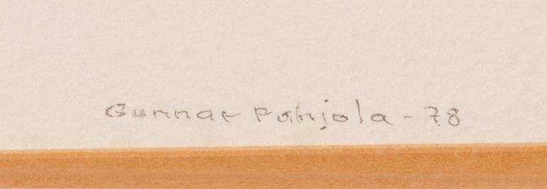 GUNNAR POHJOLA, akvarell, signerad och daterad-78.