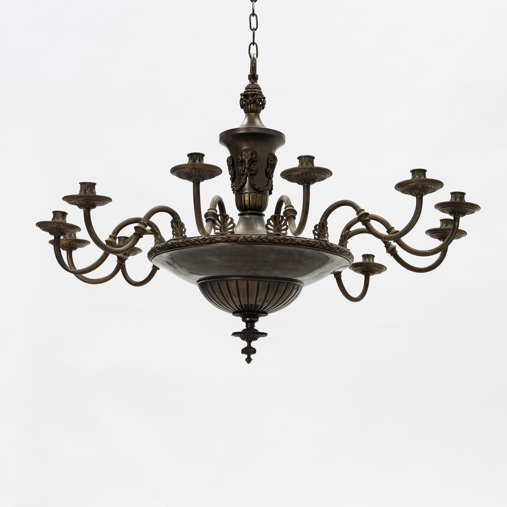 An Empire style ceiling, light, early 20th Century.