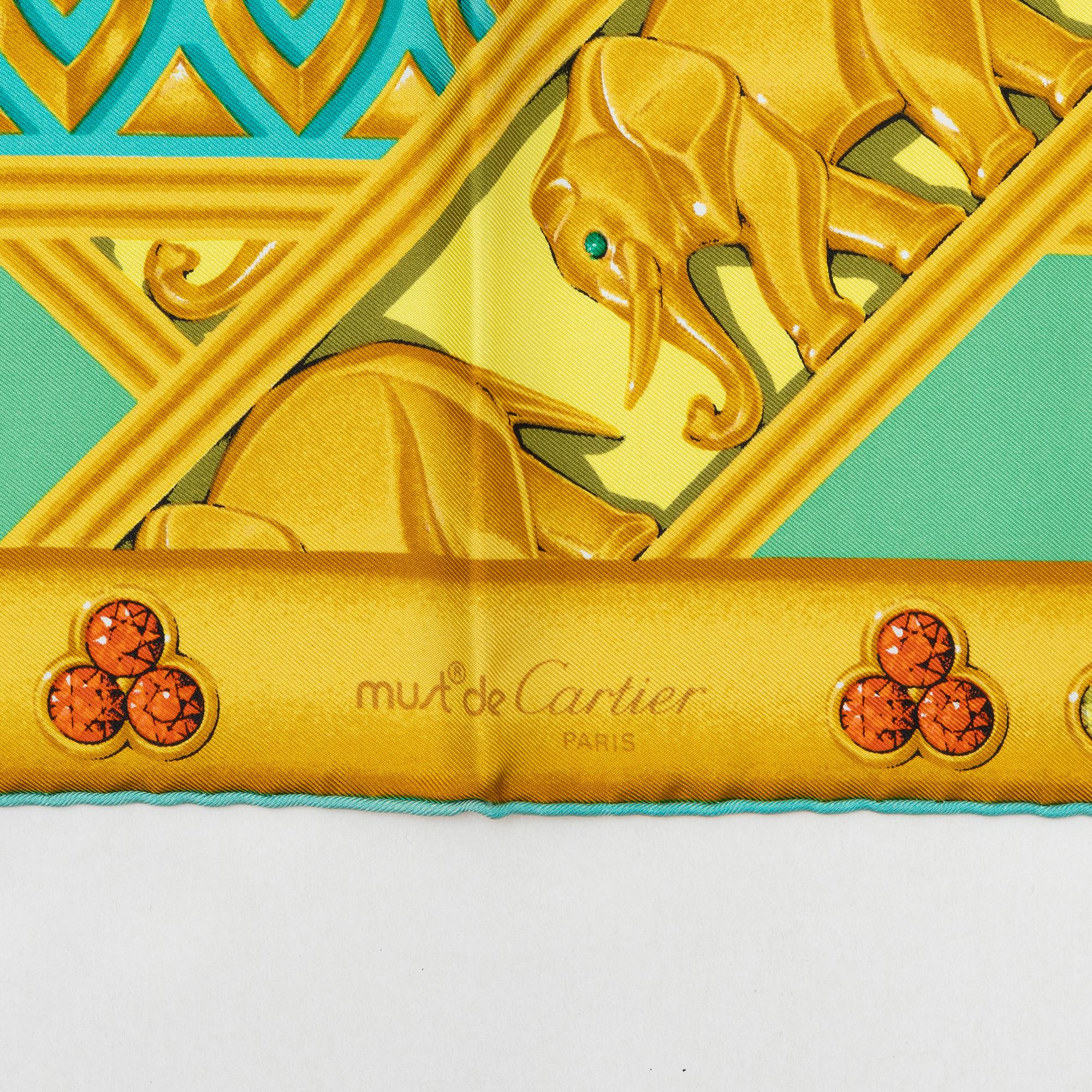 Cartier, scarf, "La Route Des Indes".