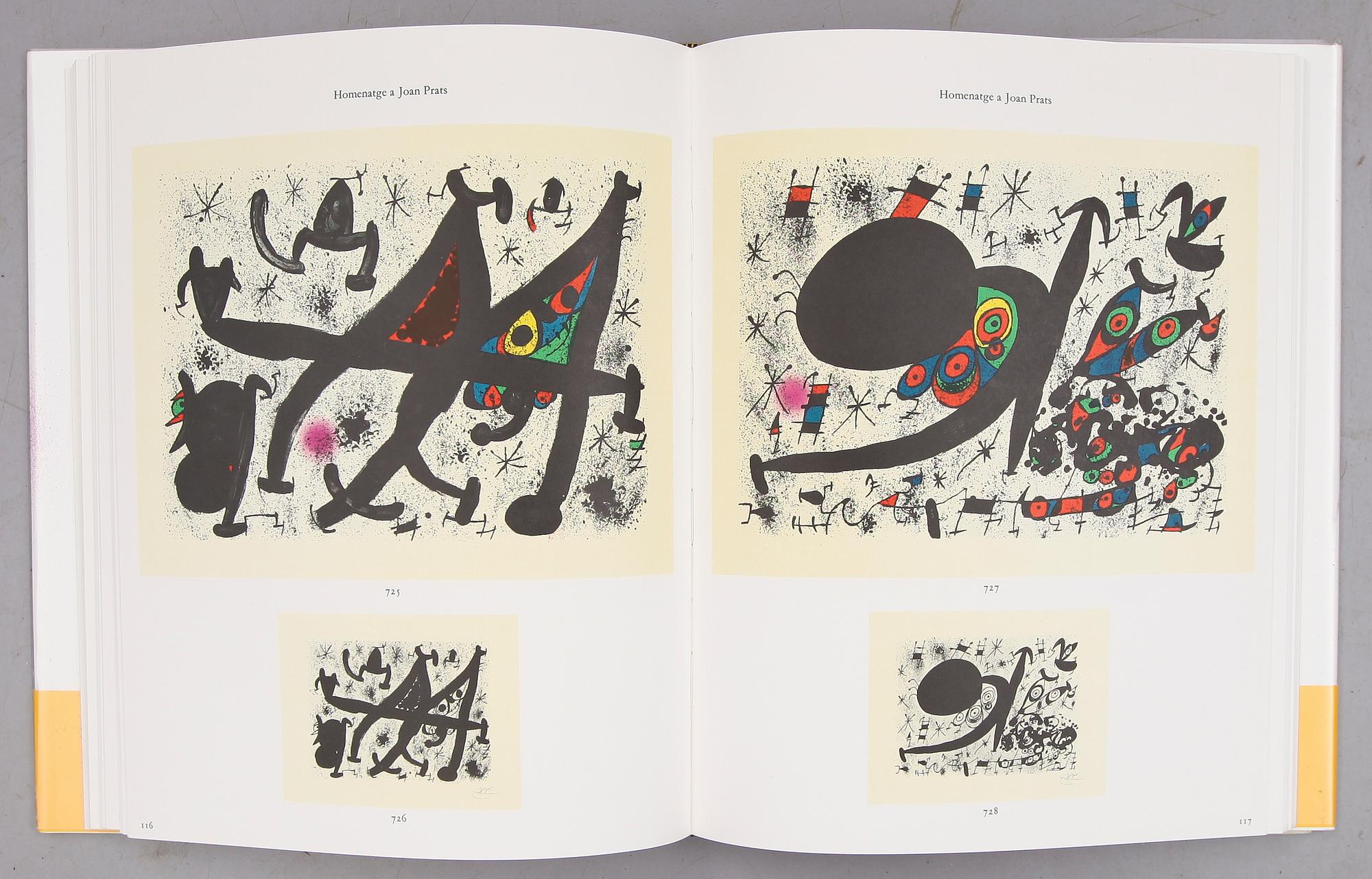 BOK: Joan Miró Lithographe IV 1969-1972, Nicolas et Elena Calas, Maeght Éditeur, Paris 1981. Litografi.