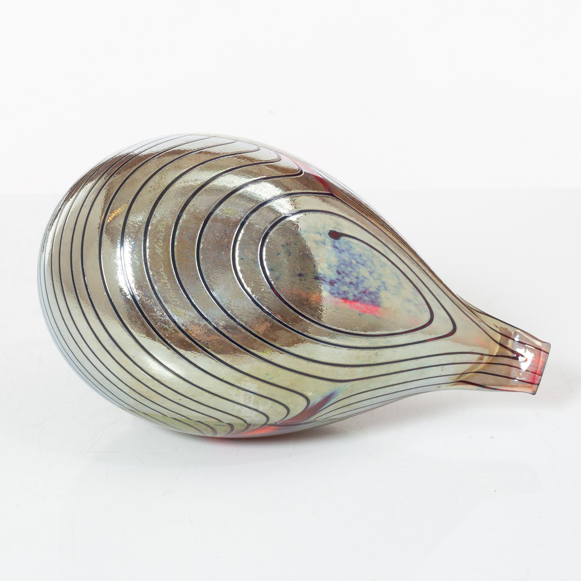 Oiva Toikka, fågel, glas, Nuutajärvi, Notsjö, Finland.