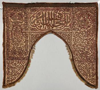 DÖRRTEXTIL, orientalisk, troligen 1800-tal.