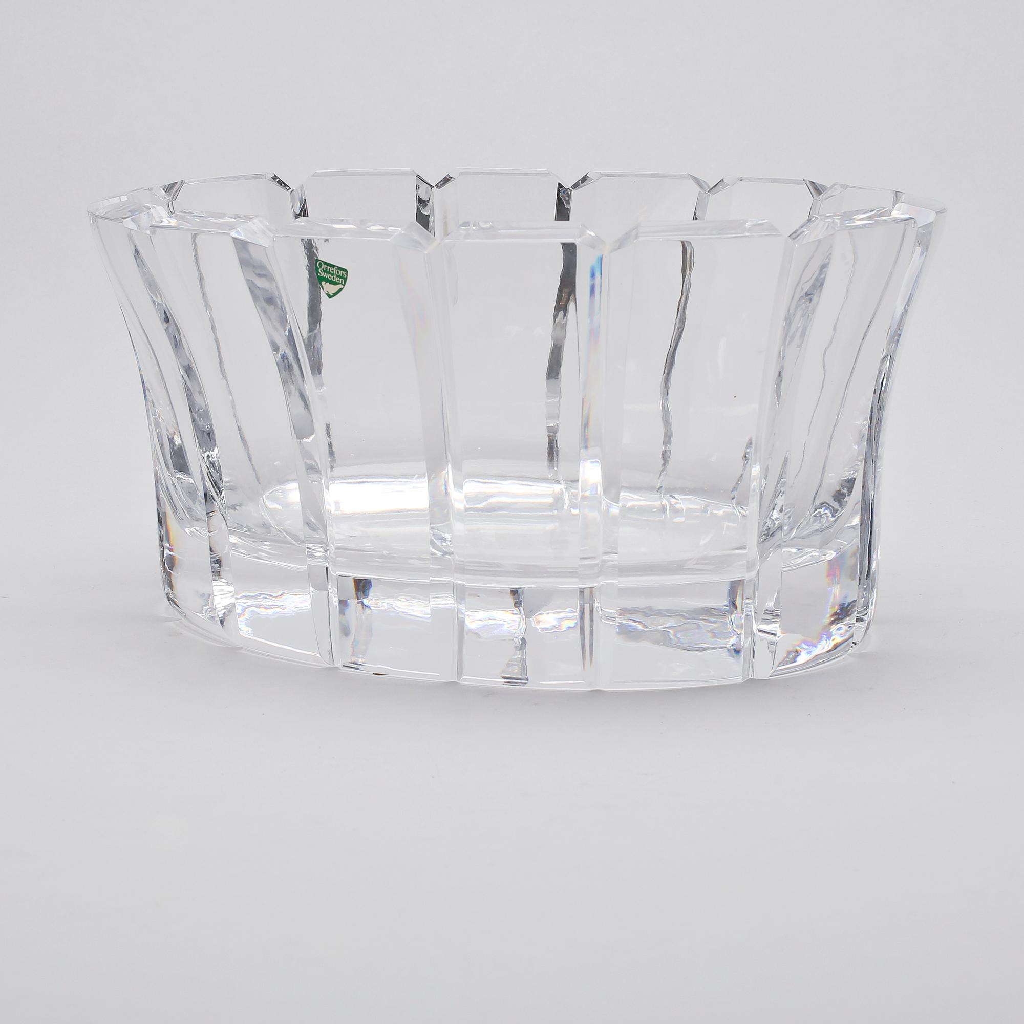 SKÅL, glas, Orrefors, 1900-talets andra hälft.