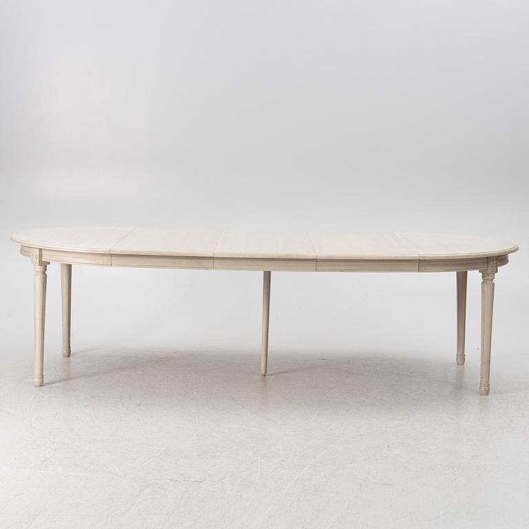 Matbord med 6 stolar, gustaviansk stil, K.A Roos,  Helsingborg, 1900-talets andra hälft.