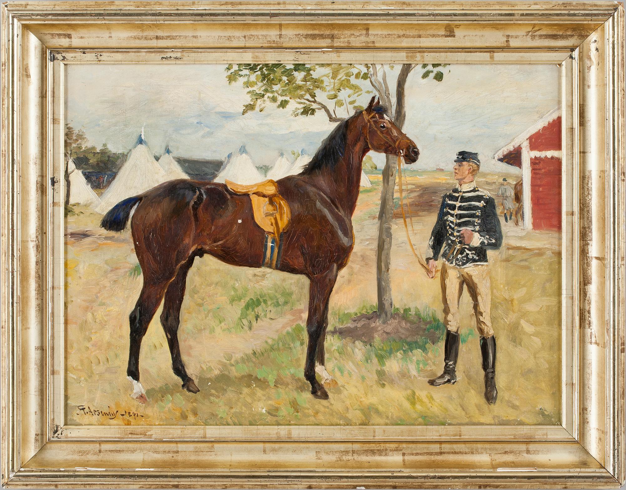 GEORGE ARSENIUS, olja på duk, sign och otydlig dat.