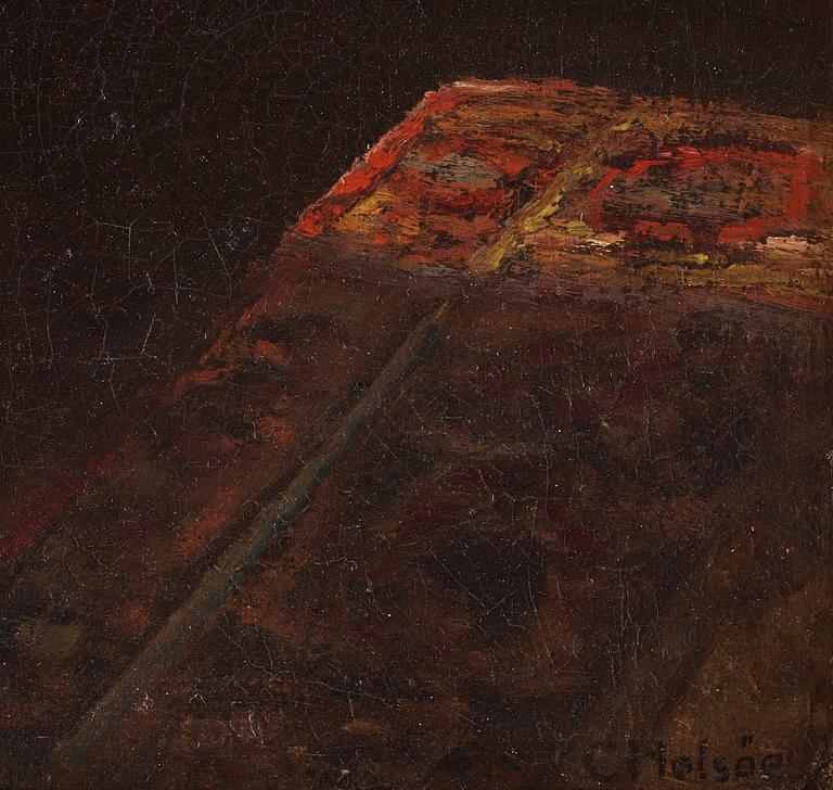Carl Holsoe, Handarbete i skymningstimmen.