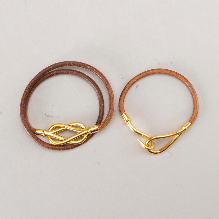 HERMÈS, armband, 2 st.