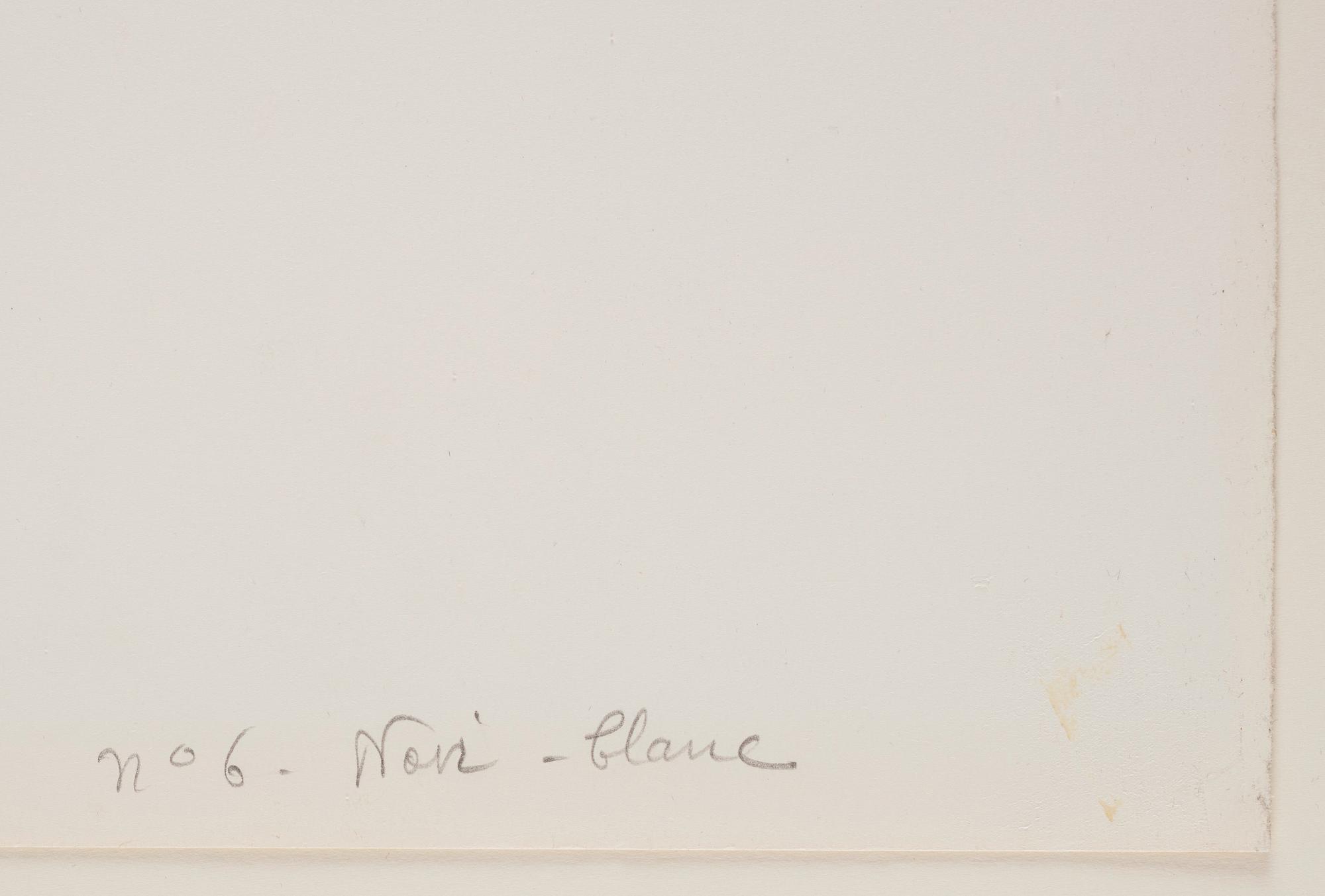 Ellsworth Kelly, "Noir avec Blanc" from "Suite of Twenty-seven Lithographs".