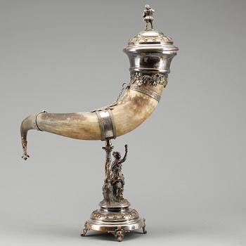 YMNIGHETSHORN, nyrenässans, nysilver, 1800-talets andra hälft.