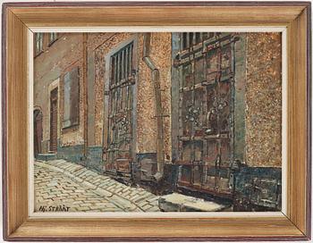 HJALMAR STRÅÅT, oil on panel, signed and dated 1955 verso.