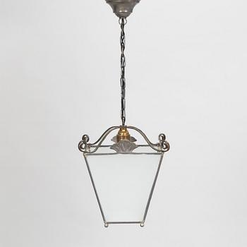 A 1930s ceiling lamp / ceiling lantern, probably Böhlmarks Sweden.