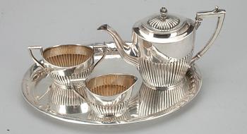 TESERVIS, 4 delar. 830 silver. Sverige, Danmark 1921-22. Vikt 557 g.