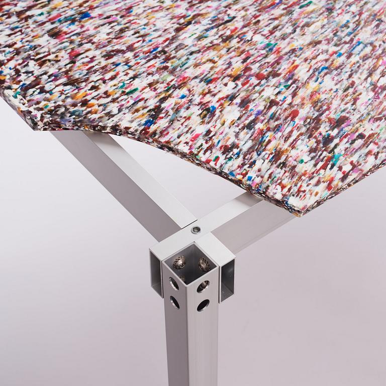 Fredrik Paulsen, a unique table, "Desk One, Broken Smiles", JOY, 2024.