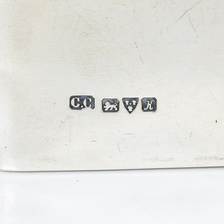 Cigarrskrin, silver, Colen Hewer Cheshire, Chester, England 1910.