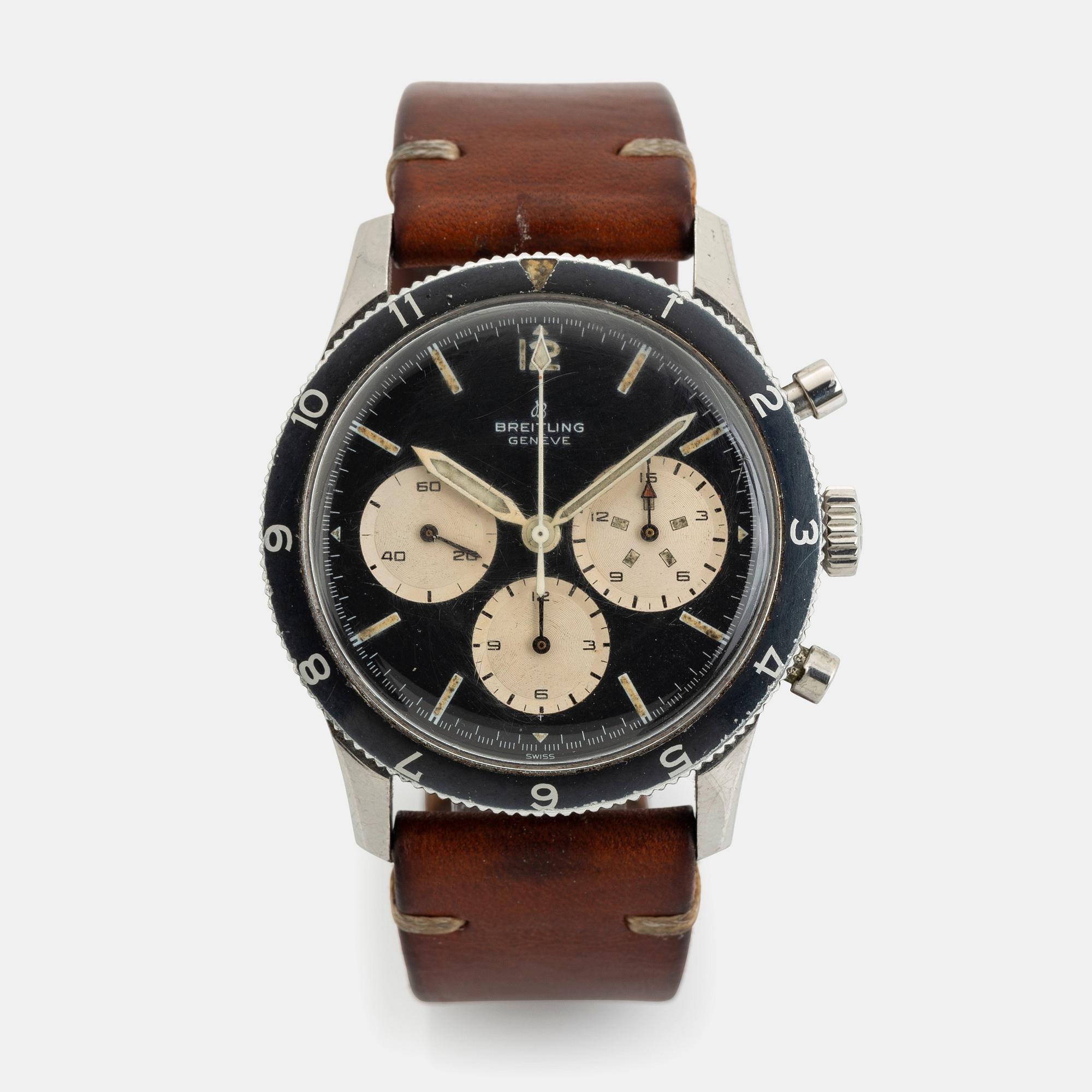 Breitling, 765 Co-Pilot, chronograph, "Jean-Claude Killy", ca 1967.