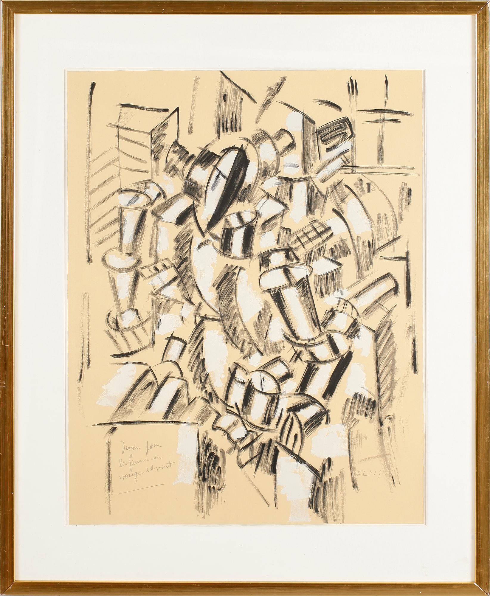 FERNAND LÉGER, efter, litografisk tryck, monogramsignerad och daterad 13 i trycket.