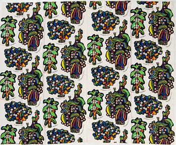 Josef Frank, gardiner, ett par, "Drinks", Firma Svenskt Tenn.