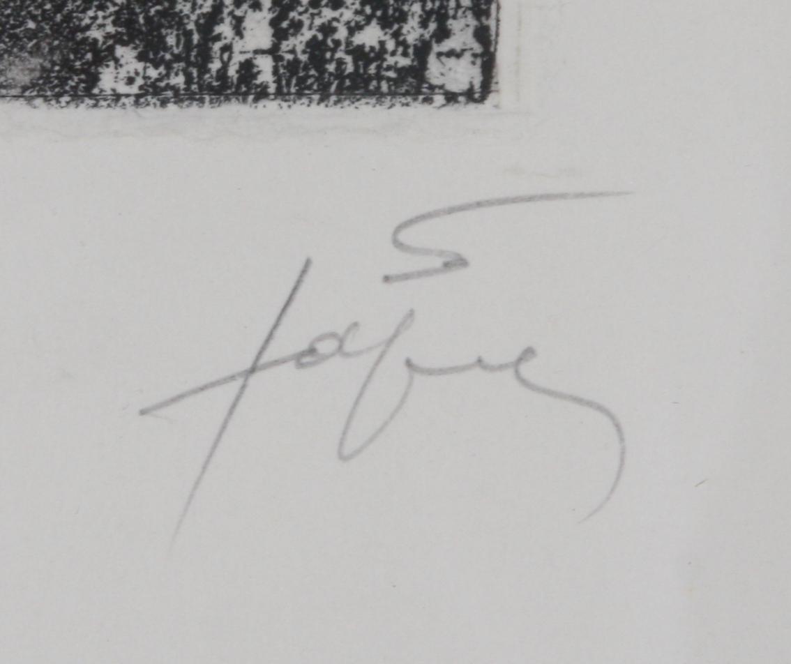 TAPIES, ANTONI. Etsning/carborundum, sign.