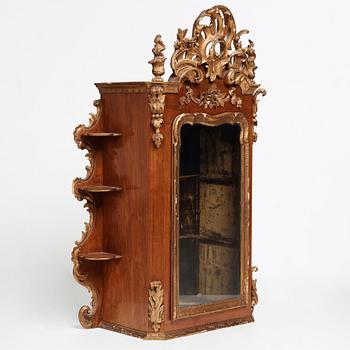 The Kristina Nilsson (1843-1921, opera singer) vitrine cupboard, 18th and 19th century.