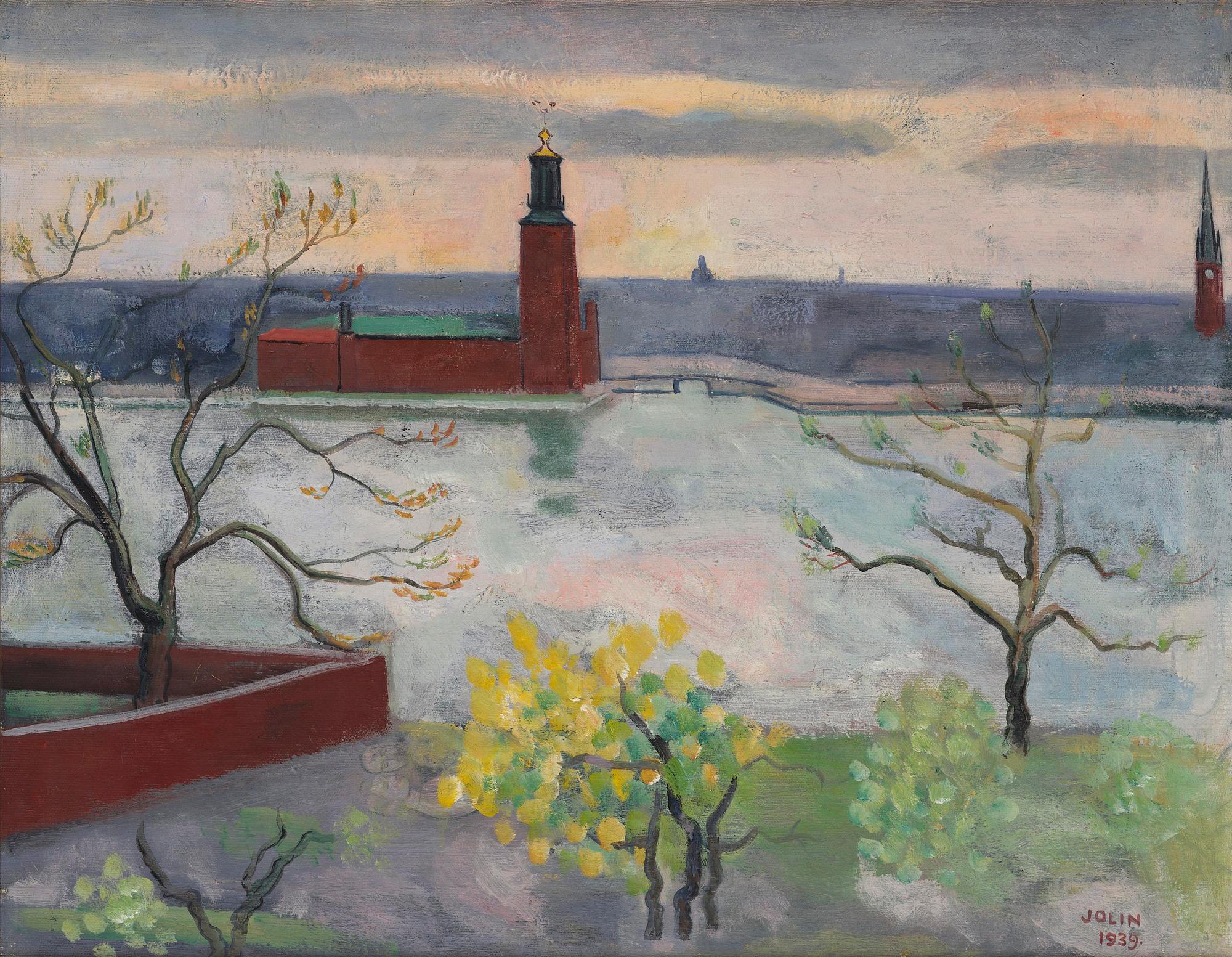 Einar Jolin, View of Stockholm City Hall.