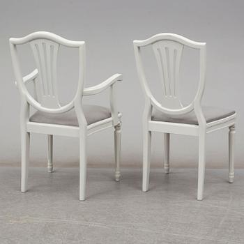 A set of 10 chairs, gustavian style, late 20th century.