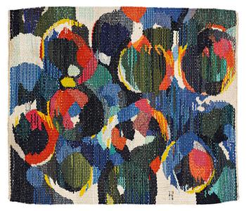 270. Barbro Sprinchorn, a textile, 'Mörk frukt', tapestry weave, c. 45 x 38 cm, signerad S.