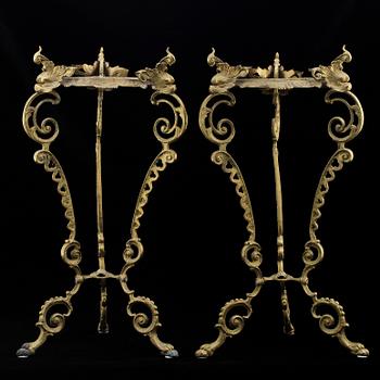 PIEDESTALER, ett par, empirestil, 1900-tal.