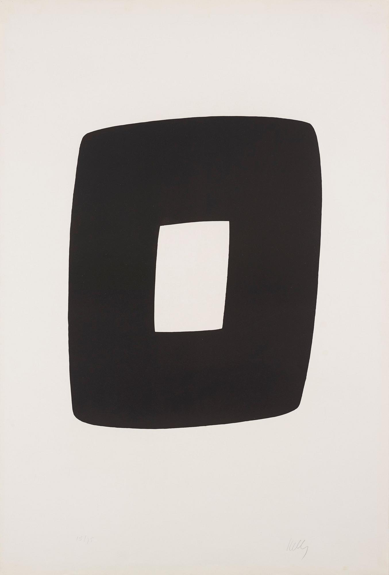 Ellsworth Kelly, "Noir avec Blanc" from "Suite of Twenty-seven Lithographs".
