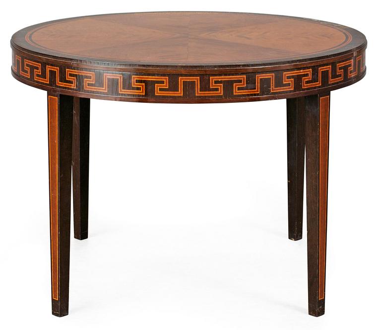 A Carl Malmsten (probably) palisander and stained birch "Marieberg" sofa table , NK 1931.