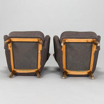 Ilmari Lappalainen, a pair of 1950's 'Laila' armchairs for Asko, Finland.