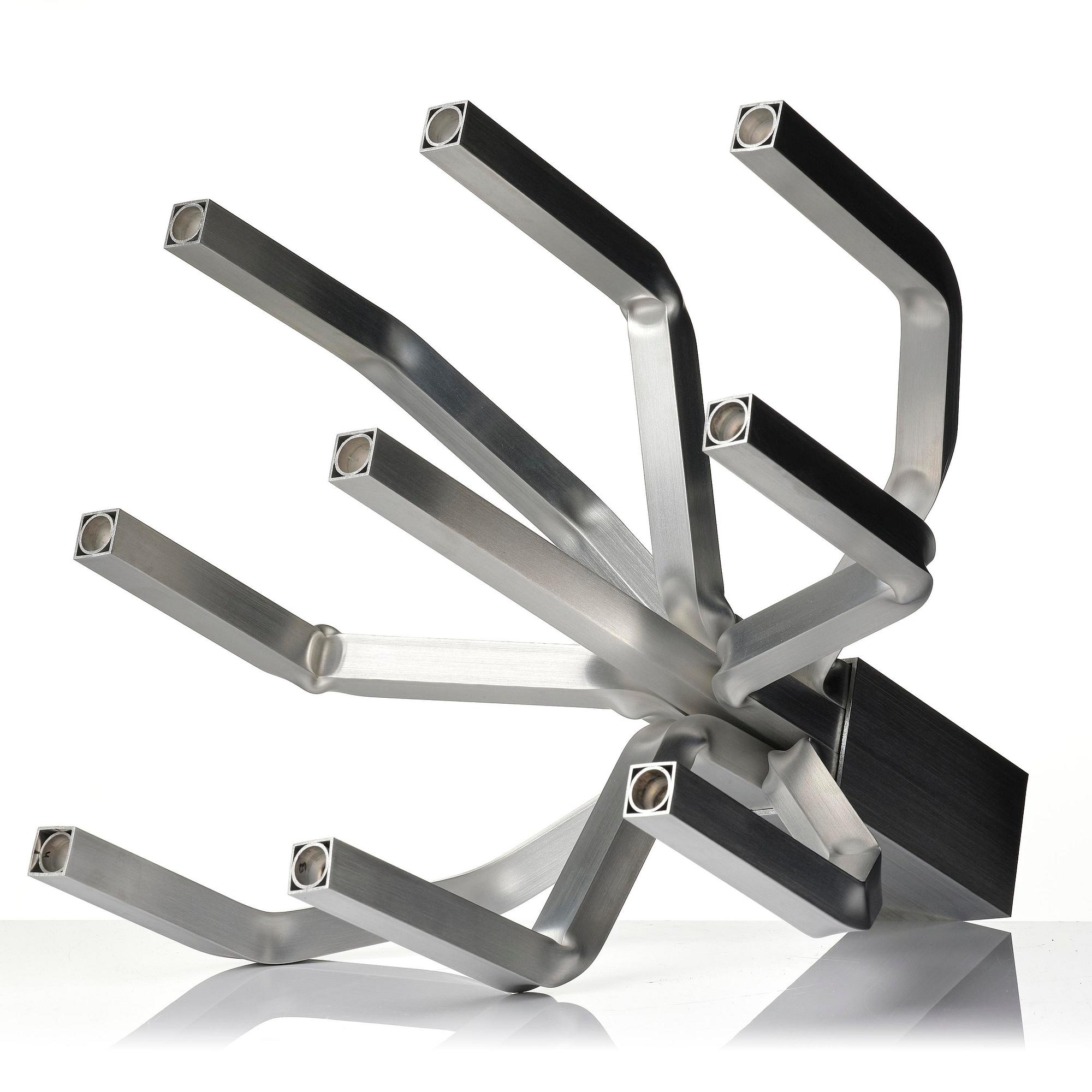David Taylor, a unique "Aluminium Candelabra 9", Studio Mellösaverken, Sweden, 2022.