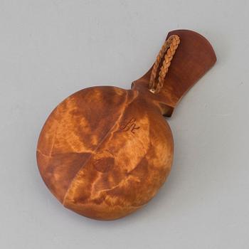 a traditional wooden sami "kåsa", signed LA.