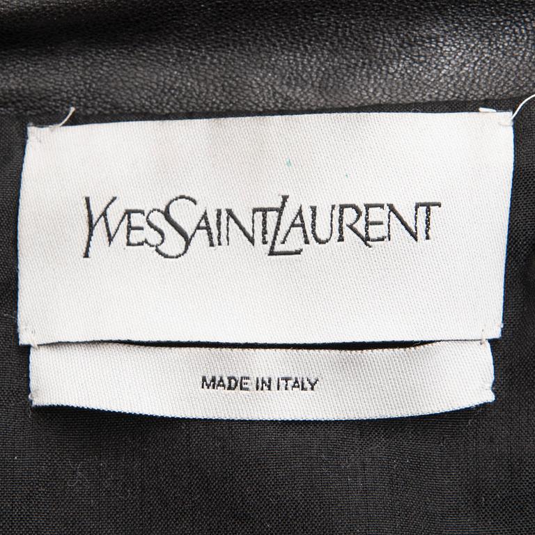 LÄDERJACKA, Yves Saint Laurent.