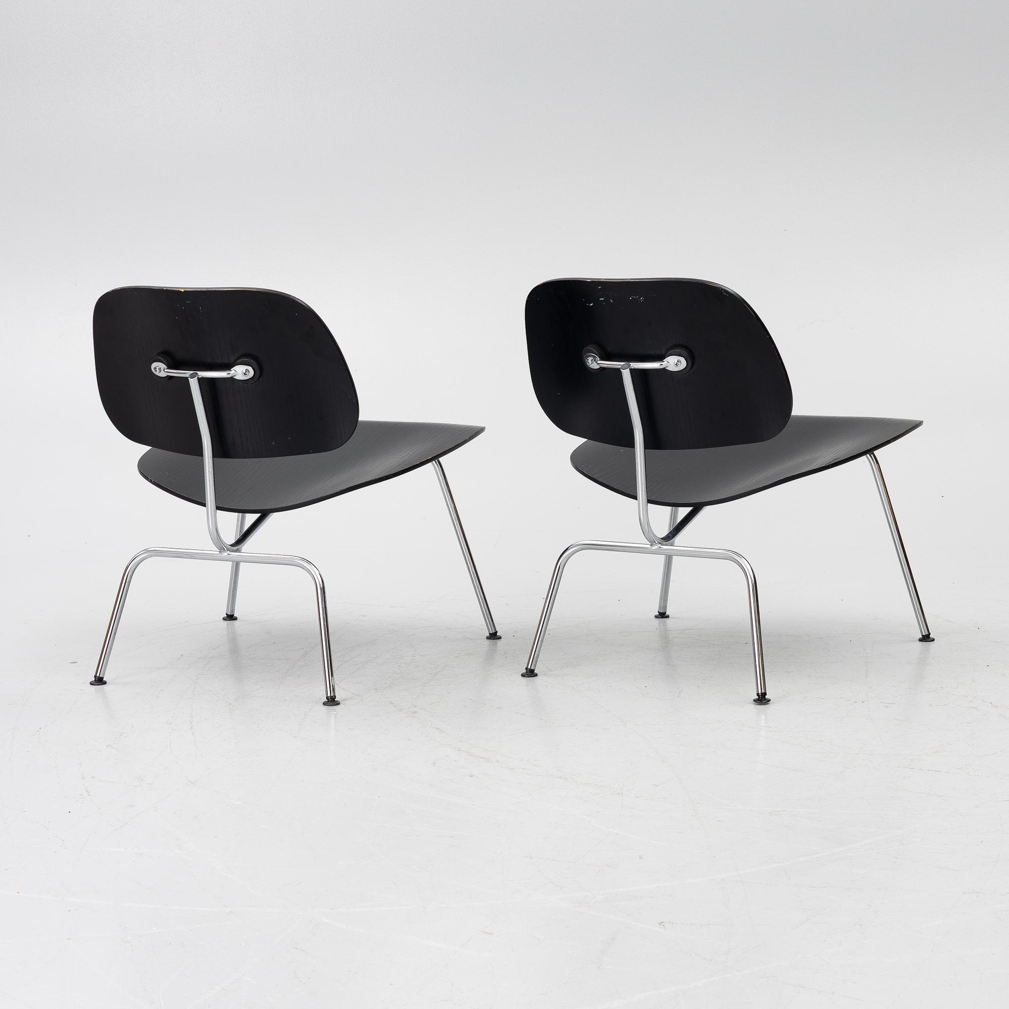 Charles & Ray Eames, Chairs, a pair, "DCM", Vitra, 2003.