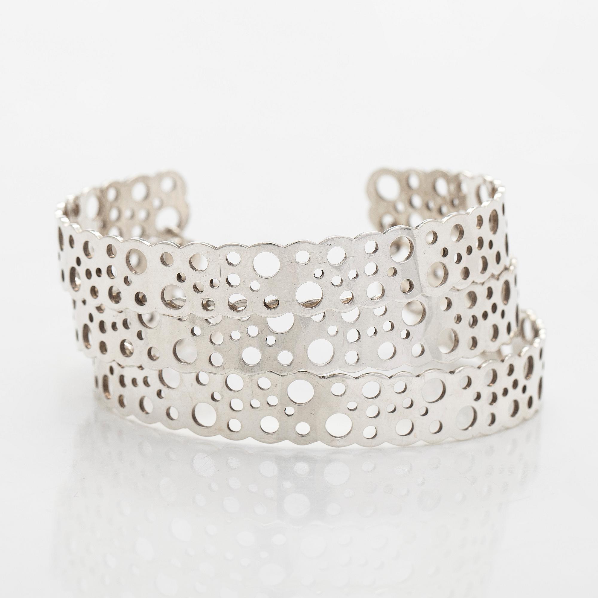 Liisa Vitali, armband, sterlingsilver, "Spets", Westerback, Helsingfors.