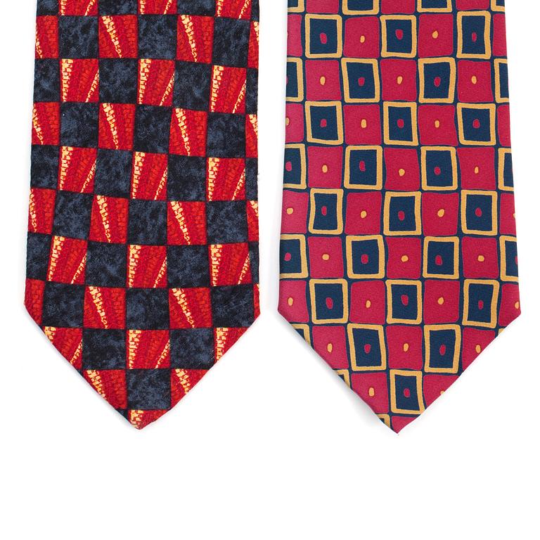 ERMENEGILDO ZEGNA, two silk ties.