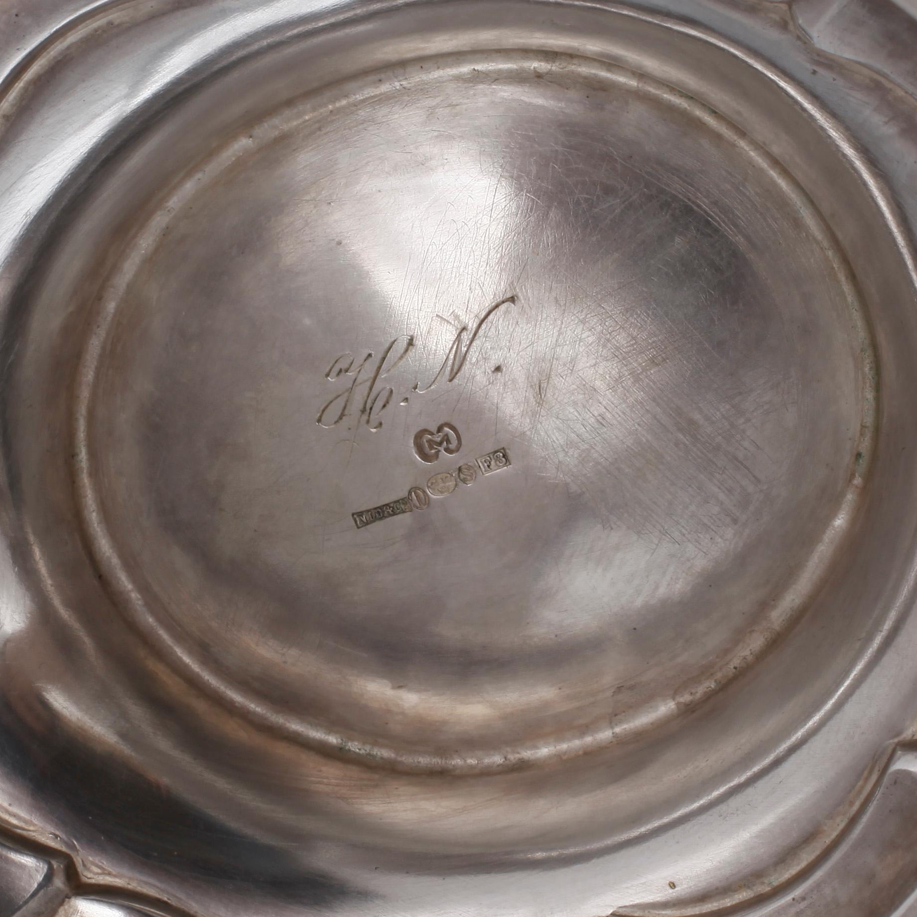 KAFFESERVIS, silver, 3 delar,  NLD & Co, 1932, vikt 1463 gram.