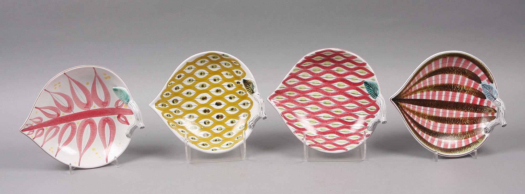 FAT, 4 st, fajans, Stig Lindberg, Gustavsberg, 1940-50-tal.
