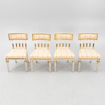 A set of four late Gustavian-style chairs, circa 1900.