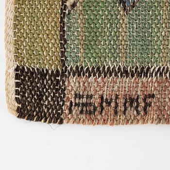 Märta Måås-Fjetterström,  a textile, "Crocus", flat weave, ca 91 x 25 cm, signed AB MMF.