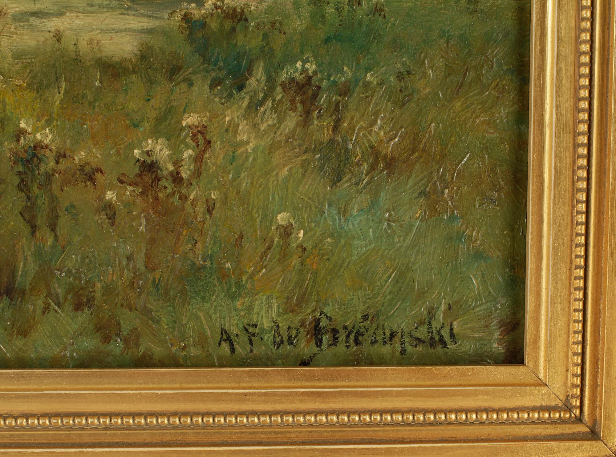 ALFRED DE BREANSKI JNR, olja på duk, signerad.