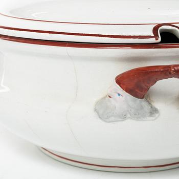 Rörstrand, a Christmas service pieces, 2 pcs, 'Herrgårdsjul', early 20th century.