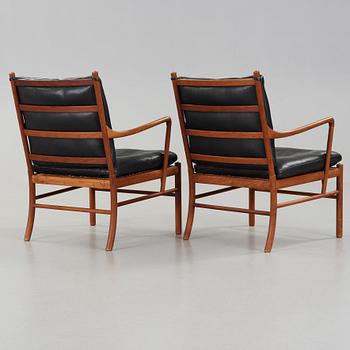 Ole Wanscher, karmstolar, ett par, "Colonial Chair, PJ 149", Poul Jeppesen, Danmark.