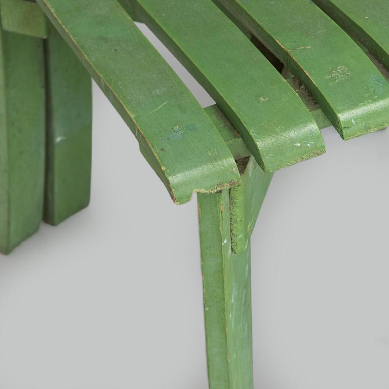 Alvar & Aino Aalto, Four early 1950s 'Aurinko' (Sun-serial) garden chairs, model 910  for O.Y. Huonekalu- ja Rakennustyötehdas A.B.