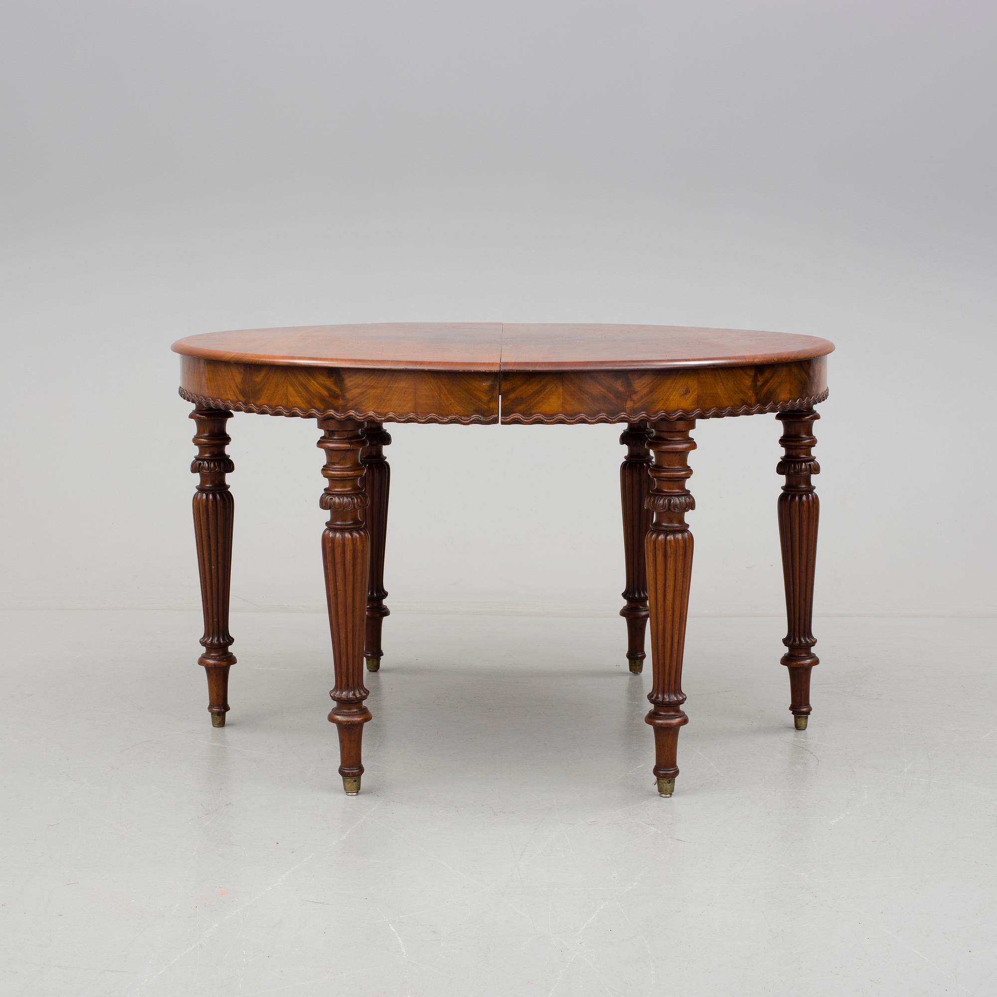 MATBORD, nyrokoko, 1800-talets slut.