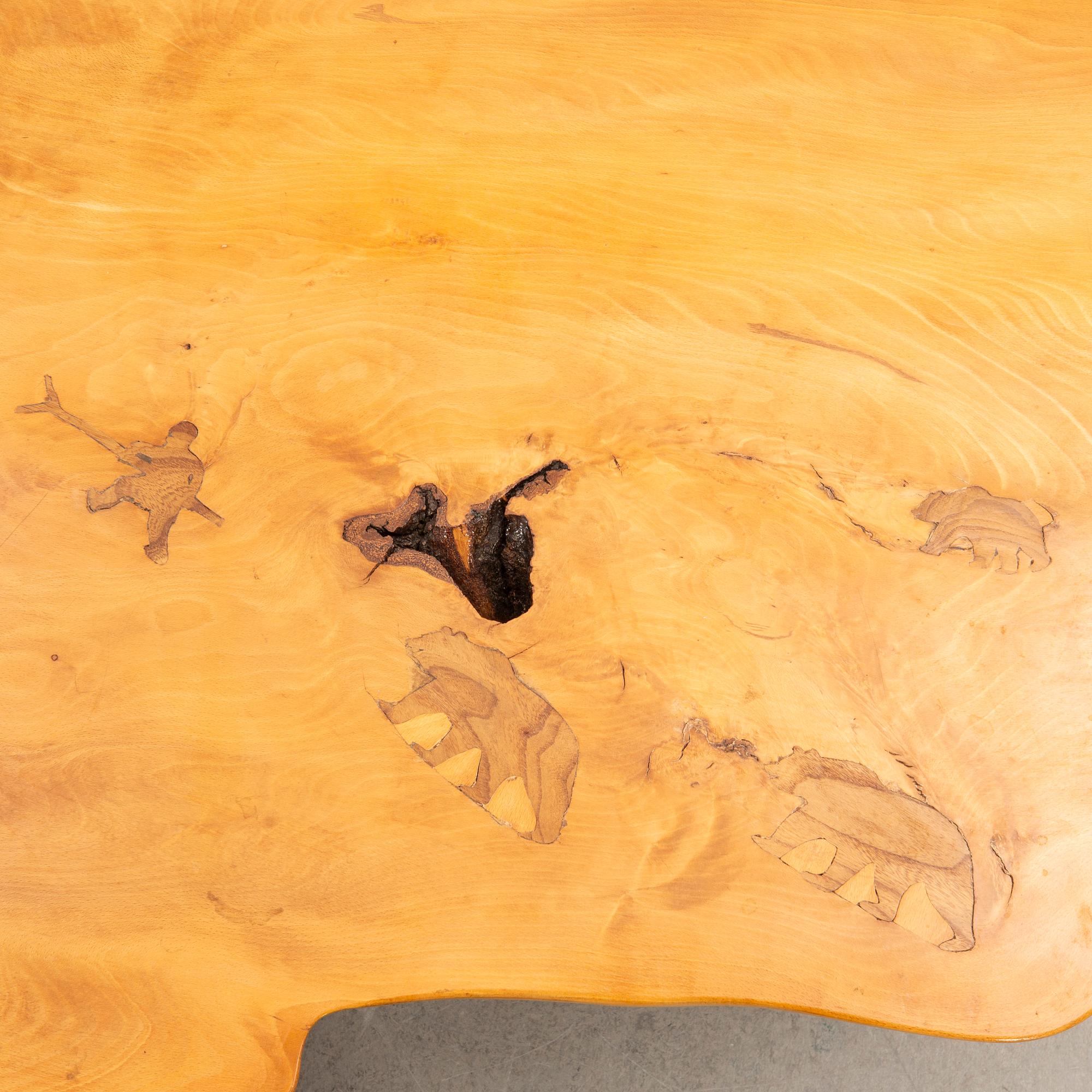 Natural table, 20th century.
